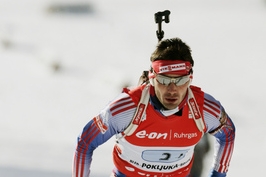 Ruský finišman Nikolaj Kruglov.
