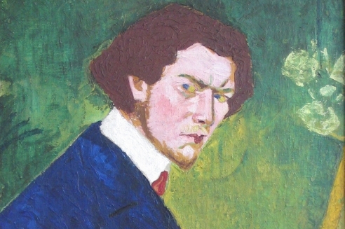Bohumil Kubišta, Autoportrét, 1908. Bohumil Kubišta, Autoportrét, 1908.