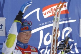 Finka Virpi Kuitunenová vítězka závodu v Val di Fiemme.