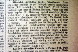 Kultura v Praze.