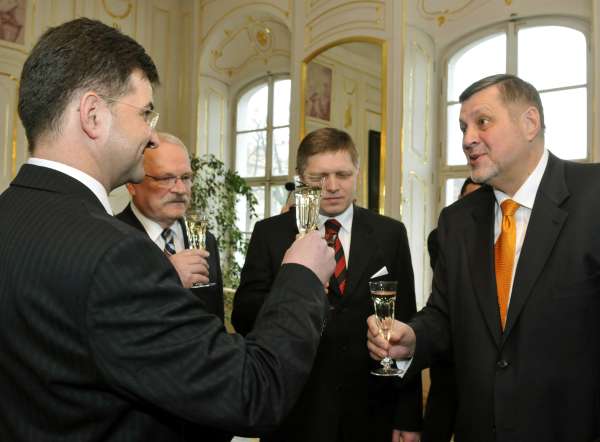 Miroslav Lajčák po jmenování ministrem zahraničí v Bratislavě.