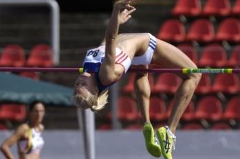 Výškařka Barbora Laláková.
