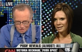 Larry King a Victoria Beckhamová