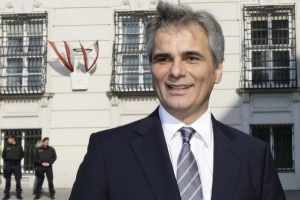 Šéf rakouských socialistů Werner Faymann.