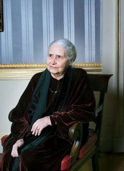 Doris Lessingová, držitelka Nobelovy ceny.