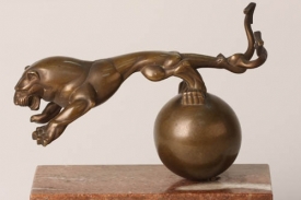 Studie českého lva pro Pražský hrad, Karel Štipl, kolem 1928.