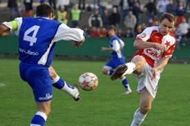 Snímek z utkání SK Líšeň - Slavia 4:3