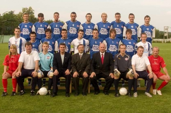 Fotbalisté SK Líšeň na archivním snímku