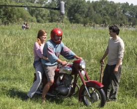 Z natáčení nového filmu Bohdana Slámy s Pavlem Liškou