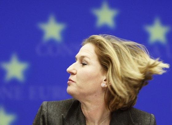 Šéfka izraelské diplomacie 21.1.09 na jednání v Bruselu. Šéfka izraelské diplomacie 21.1.09 na jednání v Bruselu.