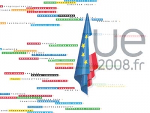 ... a nahradí ho logo předsednictví francouzského.