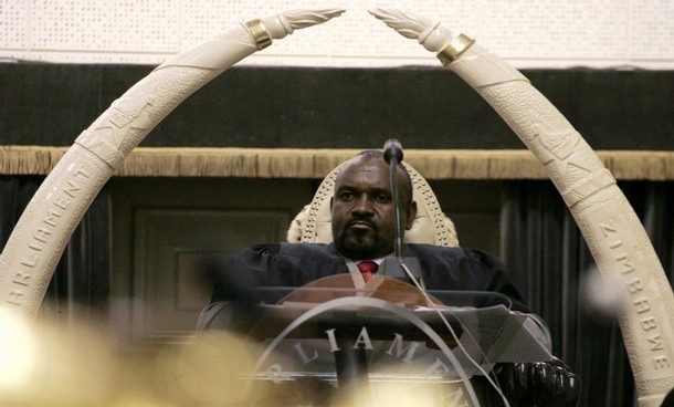 Předseda zimbabwského parlamentu. 