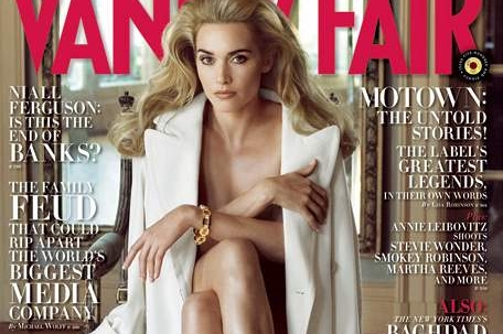 Britská herečka Kate Winsletová na obálce časopisu Vanity Fair.