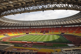 Moskevský stadion Lužniki, celkový pohled.