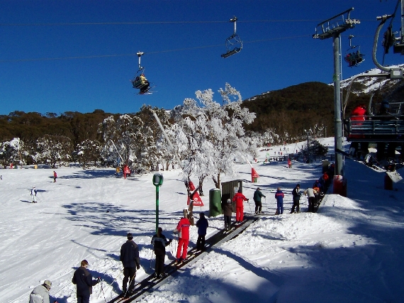 Lyžování v Thredbo.