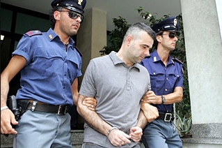 Zatýkání mafiánův Kalábrii, 2007 (ilustrační foto).