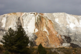 Mammoth Hot Springs., severoamerick&eacute; Pamukale.