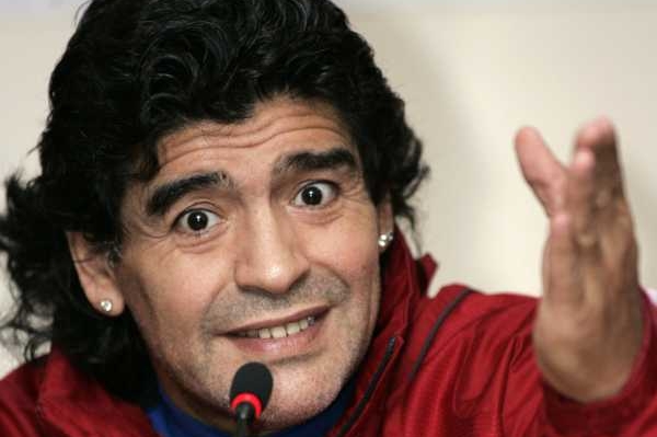 Nový trenér fotbalistů Argentiny - legendární Diego Maradona.