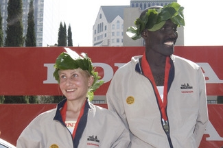 Vítězová losangeleského maratonu. Vítězová losangeleského maratonu.