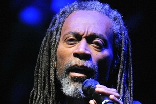 Bobby McFerrin při pražském koncertu.
