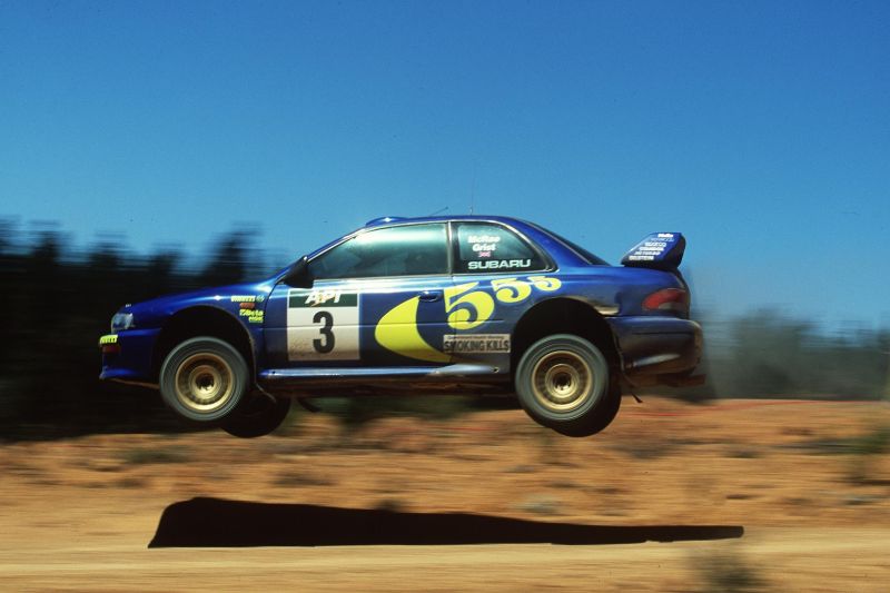 Colin Mc Rae za volantem Subaru Impreza