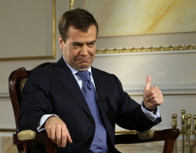 Ruský prezident Dmitrij Medveděv.