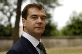 Rusk&yacute; prezident Dmitrij Medveděv.