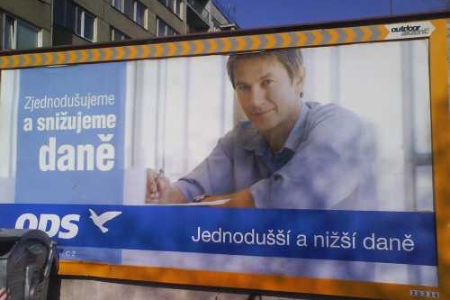 Reklamní pouták ODS.