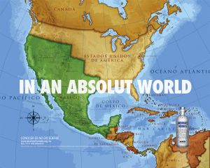 Inkriminovaná reklama na Absolut vodku