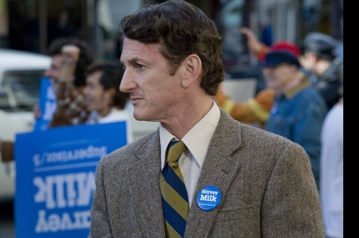 Sean Penn ve snímku Milk.