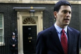 Britský ministr zahraničí David Milliband.