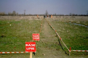 Minová pole v Kosovu.