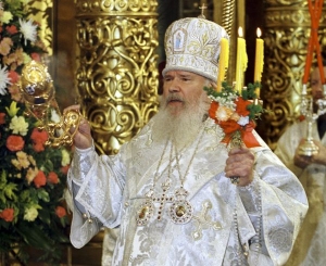 Alexij II. slouž&iacute; m&scaron;i.