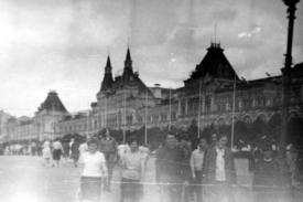 Rudé náměstí v Moskvě – třetí zleva Jan Palach.