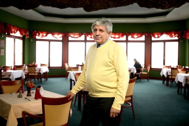 Miloslav Mrština ve svém hotelu Vyhlídka.