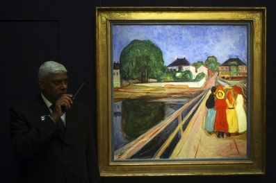 Obraz Edvarda Muncha Dívky na mostě.