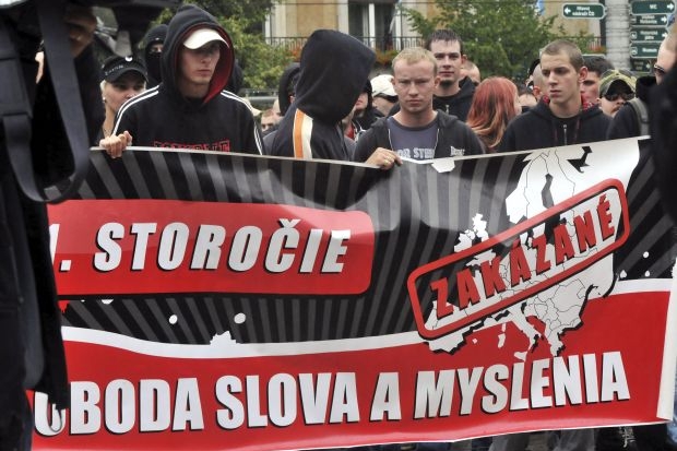 Neonacisté se v sobotu sešli v Hradci Králové.