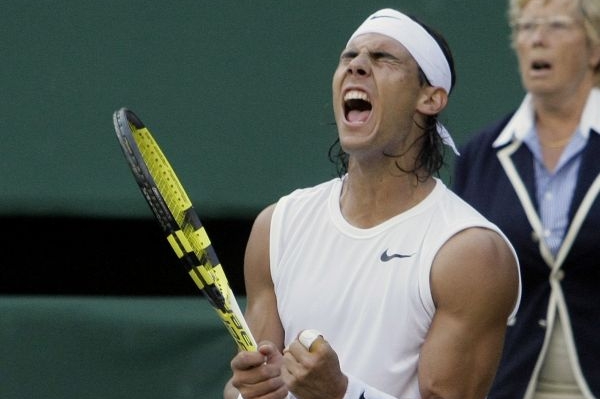 Rafael Nadal ve finále Wimbledonu.
