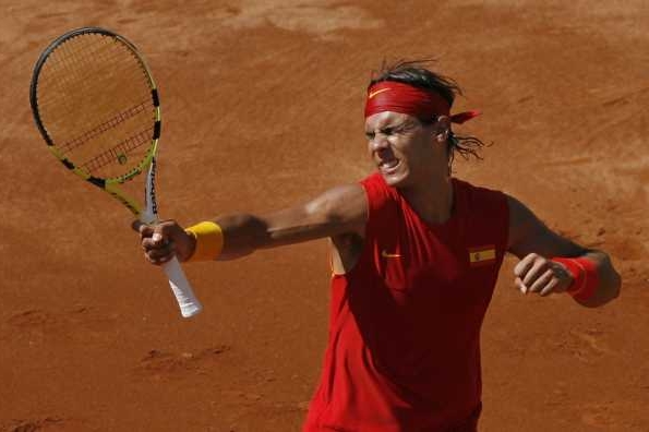 Světová tenisová jednička - Španěl Rafael Nadal.