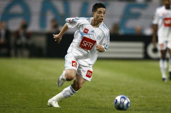 Samir Nasri v dresu francouzského Marseille. Samir Nasri v dresu francouzského Marseille.