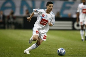 Samir Nasri v dresu francouzsk&eacute;ho Marseille.