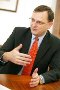 Ministr pr&aacute;ce a soci&aacute;ln&iacute;ch věc&iacute; Petr Nečas.