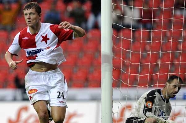 Útočník Slavie Tomáš Necid.