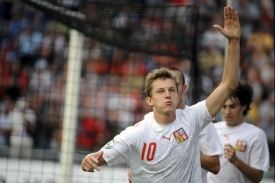 Tomáš Necid, střelec jedné branky proti Itálii.