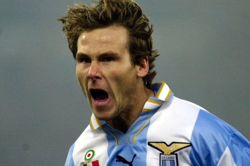 Fotbalista Pavel Nedvěd ještě v dresu římského Lazia.