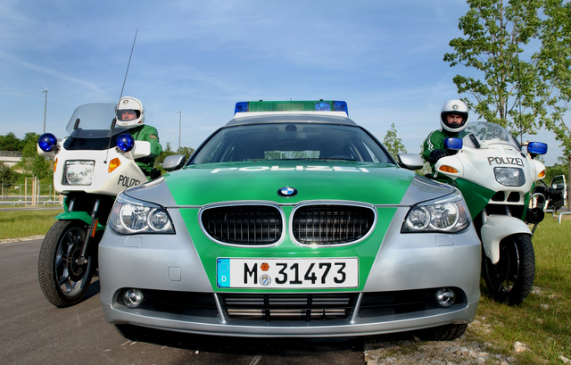 Bavorská pohraniční policie.