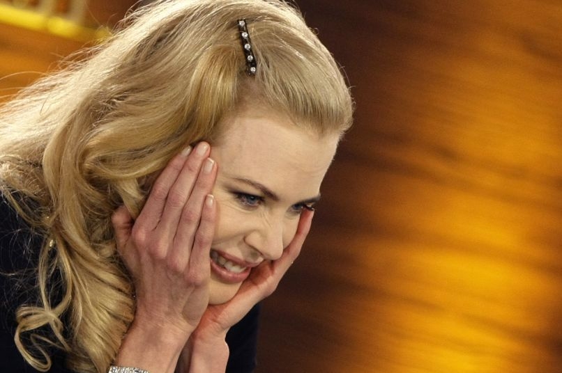 Nicole Kidmanová v show německé televize. 