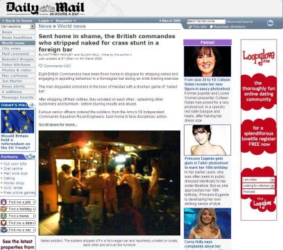 Daily Mail: Poslan&iacute; domů s hanbou