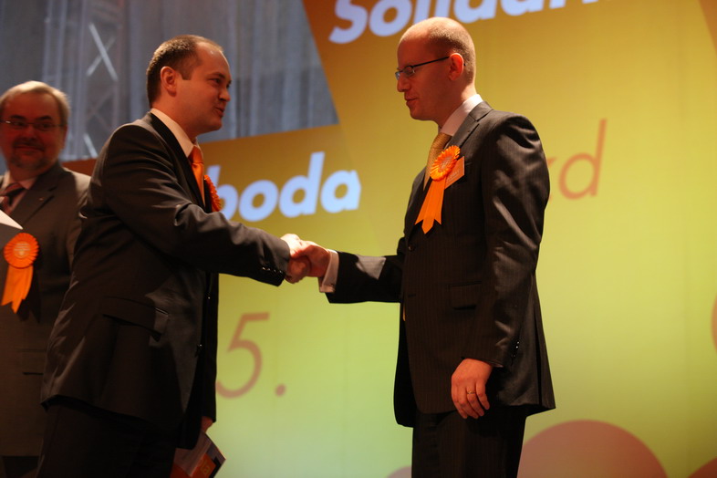 Michal Hašek a Bohuslav Sobotka, přátelé z jižní Moravy. 