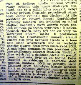 Svobodné noviny referují o demonstraci se zpožděním. Svobodné noviny referují o demonstraci se zpožděním.